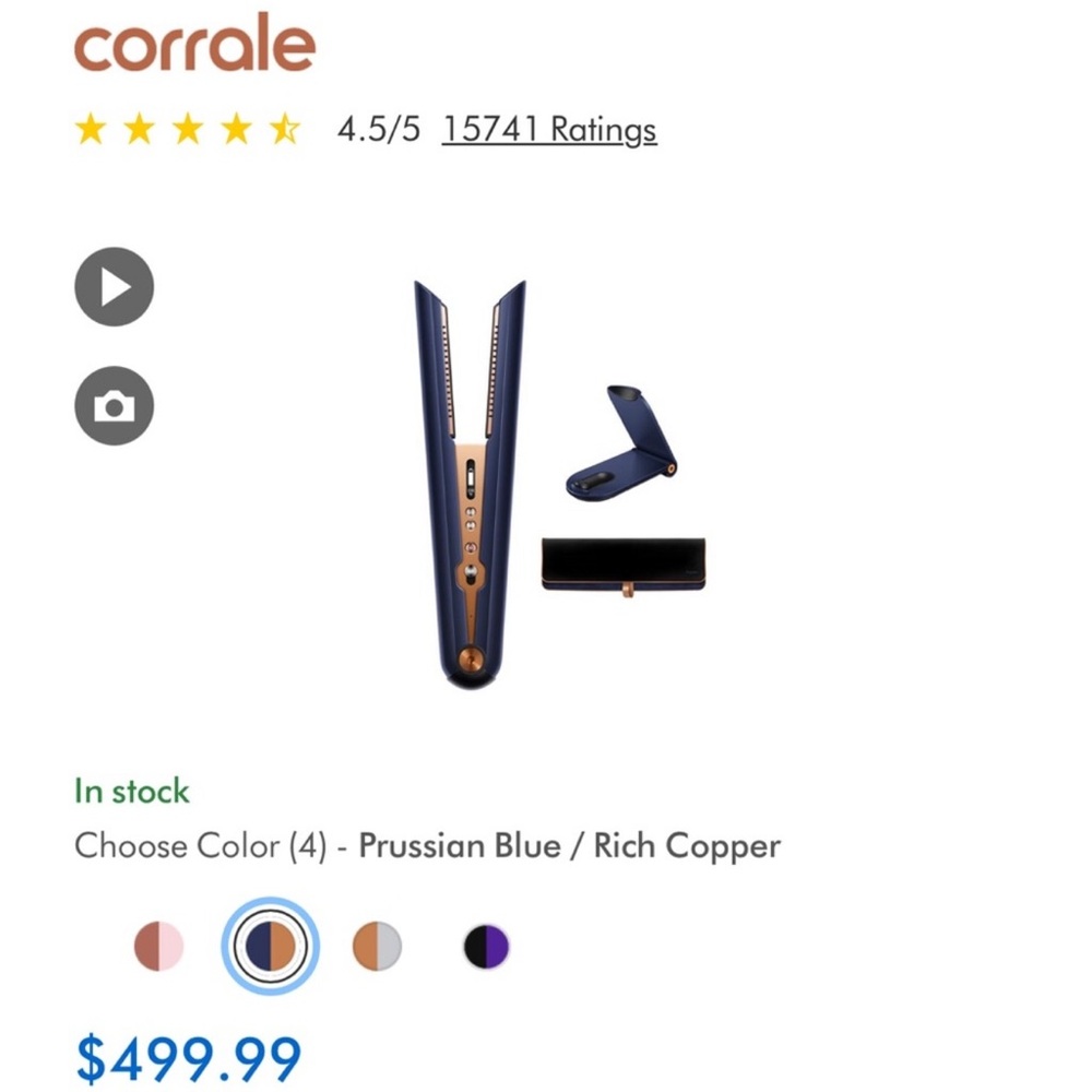 Dyson Corrale in Blue and Copper